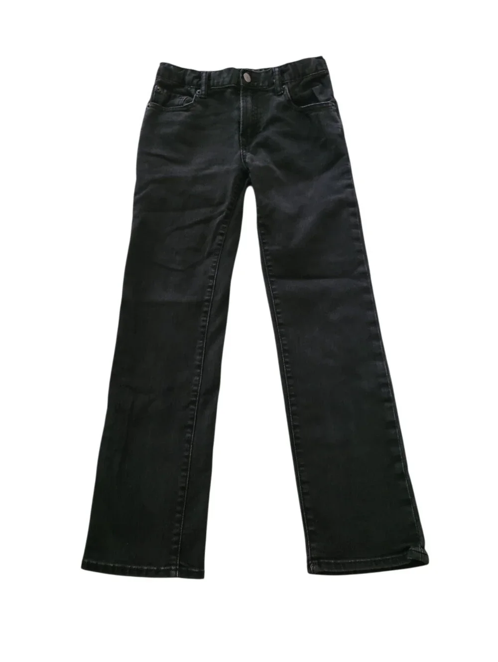 Gap Boys Black Straight-Leg Denim Jeans Sz 12